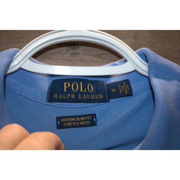 Ralph Lauren Polo Light Blue Polo w/ Small Blue Pony size Medium - Picture 2 of 4